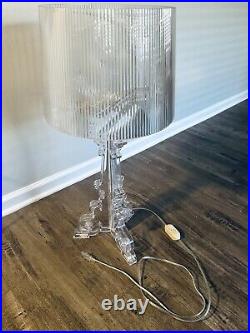 Vintage RARE Bourgie Table Lamp by Ferruccio Laviani for Kartell Clear Working