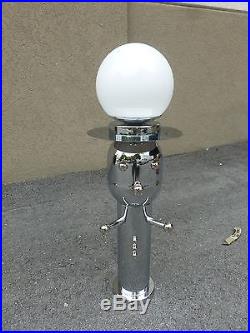 Vintage Rare Form Seldom, Seen 70's Chrome Torino Style Robot Lamp