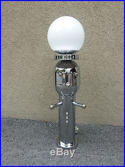 Vintage Rare Form Seldom, Seen 70's Chrome Torino Style Robot Lamp
