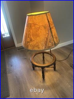 Vintage Rare Mid Century Table Desk Lamp Terrestrial 10.5 World Globe on Stand