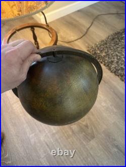 Vintage Rare Mid Century Table Desk Lamp Terrestrial 10.5 World Globe on Stand