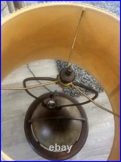 Vintage Rare Mid Century Table Desk Lamp Terrestrial 10.5 World Globe on Stand