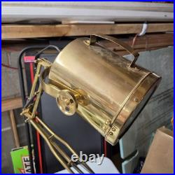 Vintage Retro Brass Industrial Table Lamp Search Light Spotlight Design