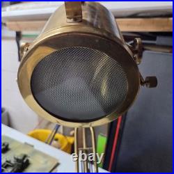 Vintage Retro Brass Industrial Table Lamp Search Light Spotlight Design