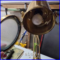 Vintage Retro Brass Industrial Table Lamp Search Light Spotlight Design Vintage Retro Brass Industrial Table Lamp Search Light Spotlight Design