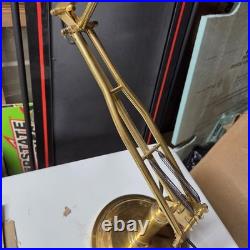 Vintage Retro Brass Industrial Table Lamp Search Light Spotlight Design