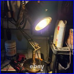 Vintage Retro Brass Industrial Table Lamp Search Light Spotlight Design