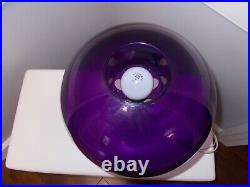 Vintage Retro Softlite Underwriters Laboratories Purple Shade Mushroom Lamp