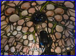 Vintage Richard Hoosin SIGNED Leaded Limpet SeaShell Art Nouveau Table Lamp 12