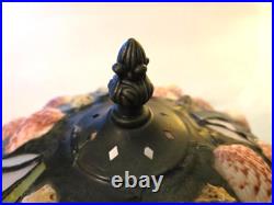 Vintage Richard Hoosin SIGNED Leaded Limpet SeaShell Art Nouveau Table Lamp 12