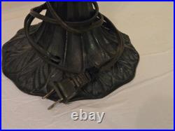 Vintage Richard Hoosin SIGNED Leaded Limpet SeaShell Art Nouveau Table Lamp 12