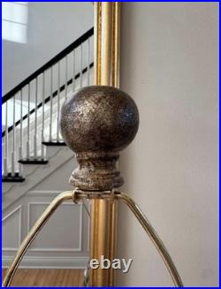 Vintage Rope Knot Table Lamp 35 Tall Bronze Gold Statement Lamp