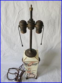 Vintage Royal Worcester Porcelain Hand Painted Japonisme Table Lamp 22 Tall Vintage Royal Worcester Porcelain Hand Painted Japonisme Table Lamp 22 Tall