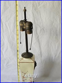 Vintage Royal Worcester Porcelain Hand Painted Japonisme Table Lamp 22 Tall Vintage Royal Worcester Porcelain Hand Painted Japonisme Table Lamp 22 Tall