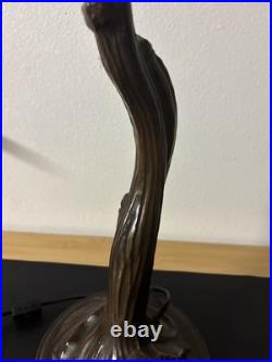 Vintage Rustic Tree Branch Table Lamp Cast Metal Bronze