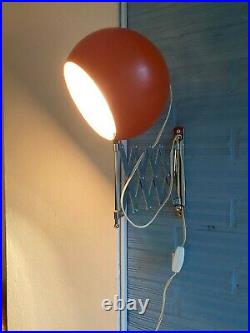 Vintage Sconce Scissors Space Age Lamp Atomic Design Light Mid Century Eyeball