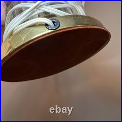Vintage Signed Dresden Crystal Table Lamp Brass Cut Crystal Working 27 Shade
