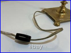 Vintage Solid Brass Candlestick Table Lamp 10