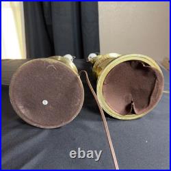 Vintage Stiffel Brass Table Lamps Pair Hollywood Regency Traditional 30.5 Inch