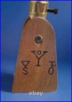 Vintage Stirrup Lamp with Buffalo Bison Shade Western Cowboy Decor Antique RARE