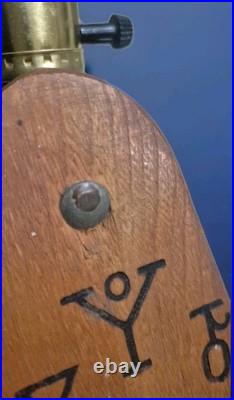 Vintage Stirrup Lamp with Buffalo Bison Shade Western Cowboy Decor Antique RARE