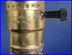 Vintage Stirrup Lamp with Buffalo Bison Shade Western Cowboy Decor Antique RARE