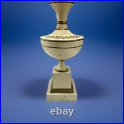 Vintage Table Lamp Air Deco Off-White With Lamp Shade Corded And Milk Glass 26