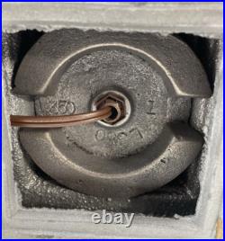 Vintage Table Lamp Air Deco Off-White With Lamp Shade Corded And Milk Glass 26