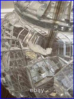 Vintage Table Lamp Brass Crystal French France Lamp 28