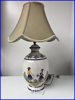 Vintage Table Lamp Ceramic Lamp From Italy Heriot Whimper Dutch Style