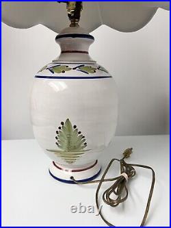 Vintage Table Lamp Ceramic Lamp From Italy Heriot Whimper Dutch Style