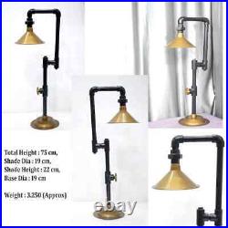 Vintage Table Lamp Metal Pipes Nautical Decorative Desk Lamp For Home Decor