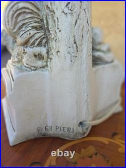 Vintage Table Lamp with Ceramic Classical Female Standing Figure