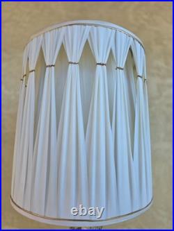 Vintage Table Lamp with Ceramic Classical Female Standing Figure