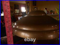 Vintage Tanker Mid Century Metal Saucer Mushroom Table Lamp 1940's 1950's Works