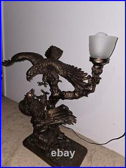 Vintage The Vision Eagles Clashing Table Lamp Bronze Read Fast Shipping