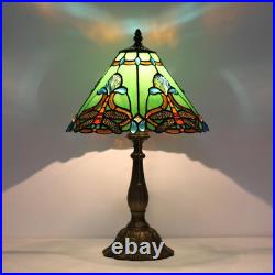 Vintage Tiffany Dragonfly Stained Glass Table Lamp 19 Victorian Bedside Light