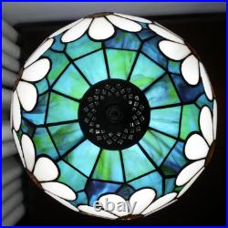 Vintage Tiffany Style Chrysanthemum Stained Glass Table Lamp Vintage Light