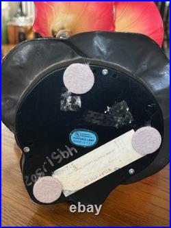 Vintage Tiffany Style Meyda Lighting 16' Orange Red Pond Lily 3 Light Table Lamp