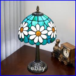 Vintage Tiffany Style Modern Daisy Stained Glass Table Lamp Bedside Night Light