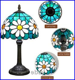 Vintage Tiffany Style Modern Daisy Stained Glass Table Lamp Bedside Night Light