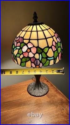Vintage Tiffany Style Stained-Glass Table Lamp