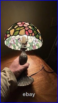 Vintage Tiffany Style Stained-Glass Table Lamp
