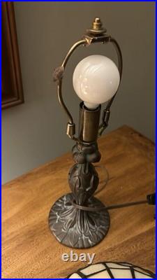 Vintage Tiffany Style Stained-Glass Table Lamp