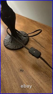 Vintage Tiffany Style Stained-Glass Table Lamp