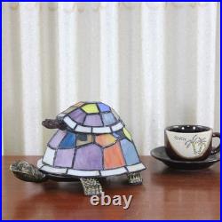 Vintage Tiffany Style Tortoise Stained Glass Accent Table Lamp Multi Color Vintage Tiffany Style Tortoise Stained Glass Accent Table Lamp Multi Color