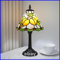 Vintage Tiffany Yellow Peach Fruit Stained Glass Table Lamp Farmhouse Light Vintage Tiffany Yellow Peach Fruit Stained Glass Table Lamp Farmhouse Light