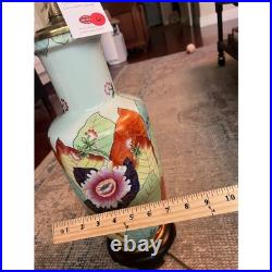 Vintage Tobacco Leaf Table Lamp Chinoiserie 20' Frederick Cooper
