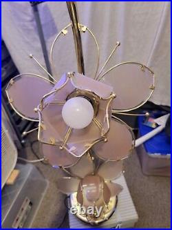 Vintage Tripple Lotus Flower Table Lamp