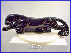 Vintage Tv Lamp Black Panther Animal Table Light Livingroom Den Bedroom Home Cat